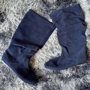 RARE Steve Madden Navy Blue TIANNA Boots